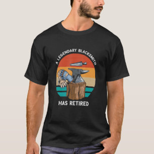 Camiseta Blacksmithing Retro Legenda Aposentada Forg