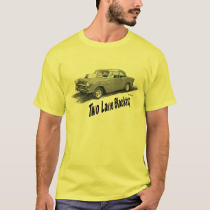 Camiseta Blacktop '55 Chevy da pista do CARRO dois do FILME
