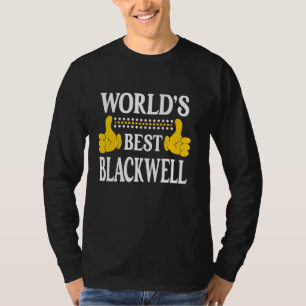Camiseta Blackwell Surname Family Sobrenome World's Best Bl