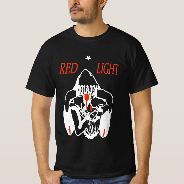 Camiseta " Bladee Drain Gang Red Light Character" (Frente)