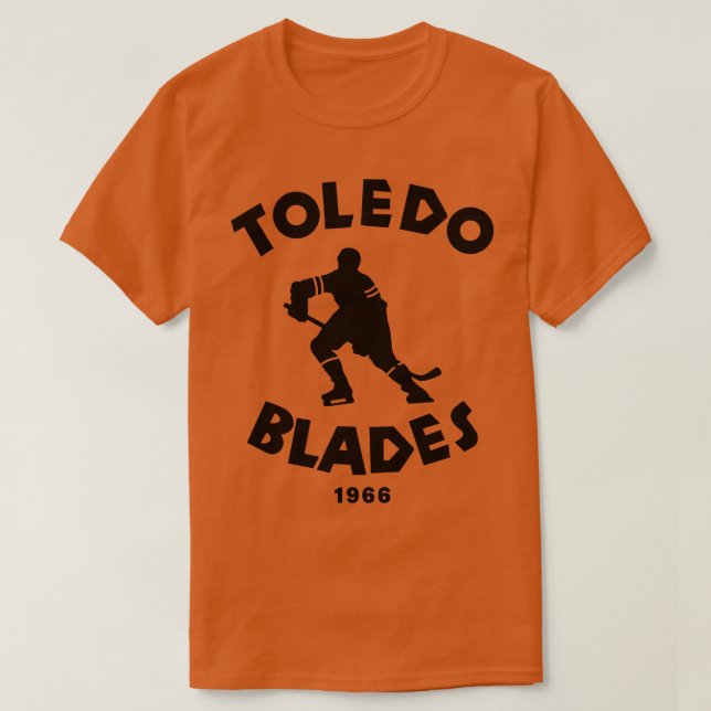 Camiseta Blades de Toledo Defunct Hockey 1966 (Frente do Design)
