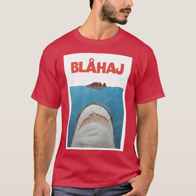 Camiseta Blahaj Jaws Poster friends (Frente)