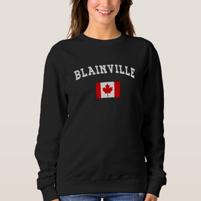Camiseta Blainville City Canada National Flag Souvenir (Frente)