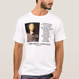 Camiseta Blaise Pascal ganha perda abusando de Deus existe 