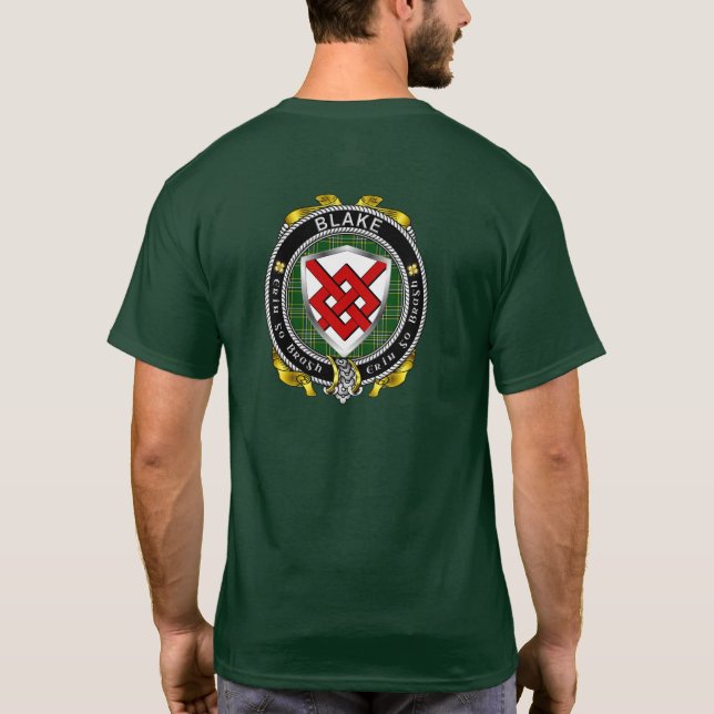 Camiseta Blake Irish Shield Adult T Shirt (Verso)