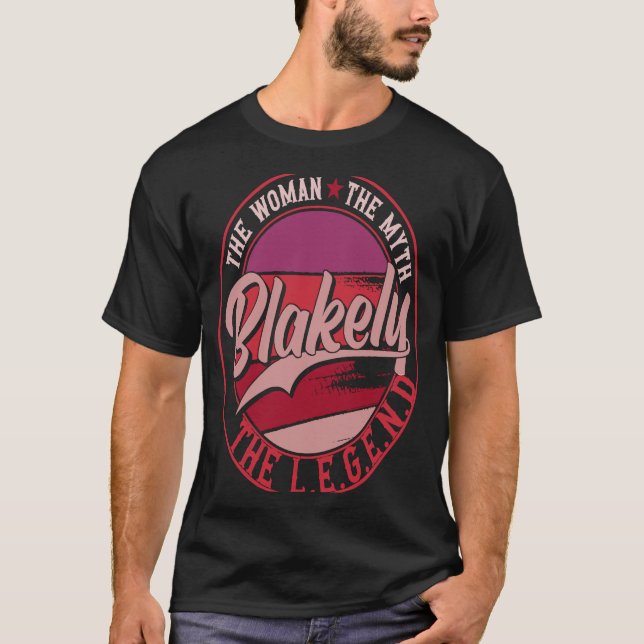 Camiseta Blakely, a dama do mito, a lenda (Frente)
