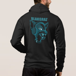 Camiseta Blakgraz Lucy o Cão com Capuz de Headphones