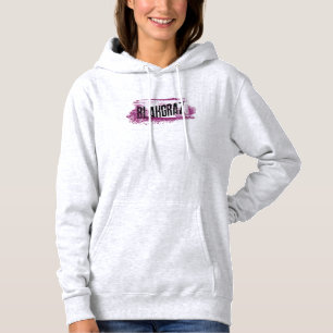 Camiseta Blakgraz Purple & White Paint Hoodie
