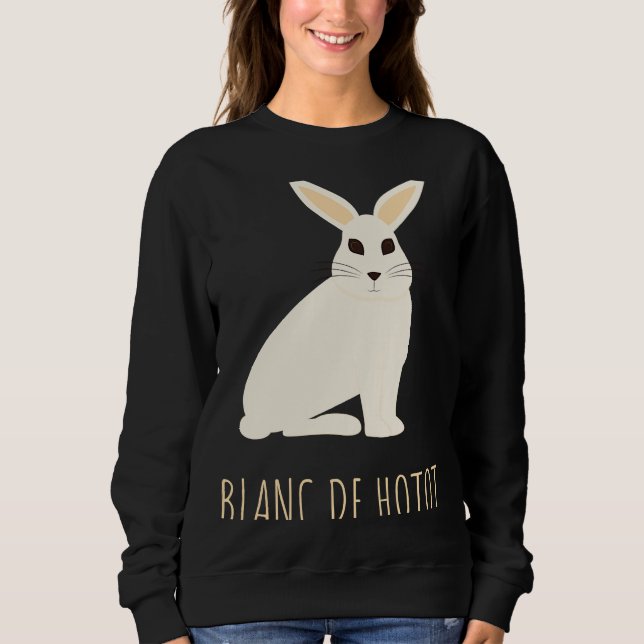 Camiseta Blanc De Hotot Rabbit Stone Cobits Bun Bunny (Frente)