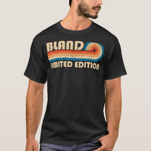 Camiseta BLAND Surname Retro Vintage 80s 90s Aniversário Re