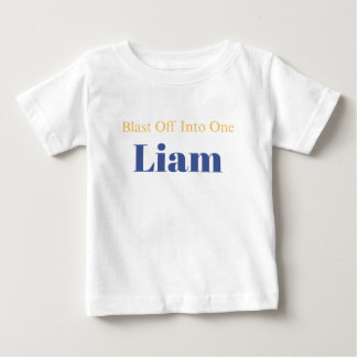 Camiseta Blast Off Personalizado Para o Primeiro Aniversári