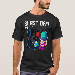 Camiseta Blast off, sou 13 Astronauta Astronauta Par 13