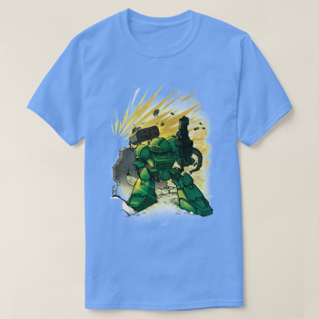 Camiseta Blasted Mech (Frente do Design)