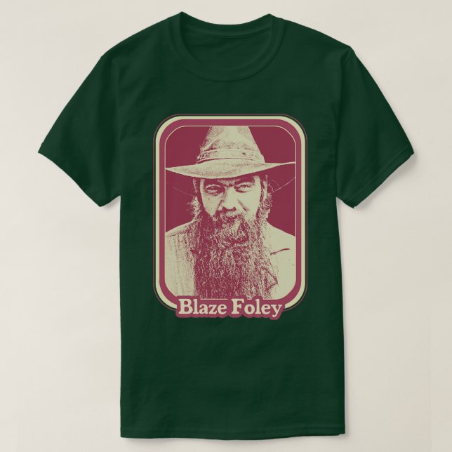 Camiseta Blaze Foley Original Retro Outlaw Country Fan Desi (Frente do Design)
