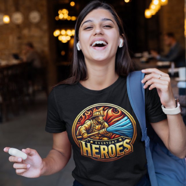 Camiseta Blaze Heroico de Combate a Bombeiros (Criador carregado)