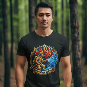 Camiseta Blaze Heroico de Combate a Bombeiros