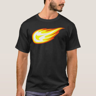 Camiseta Blaze _ O logotipo Fireball das máquinas montadas