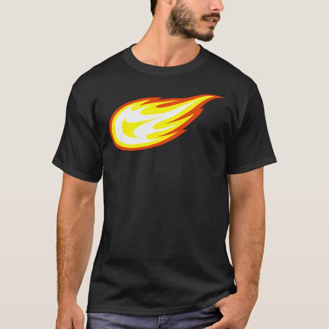 Camiseta Blaze _ O logotipo Fireball das máquinas montadas (Frente)