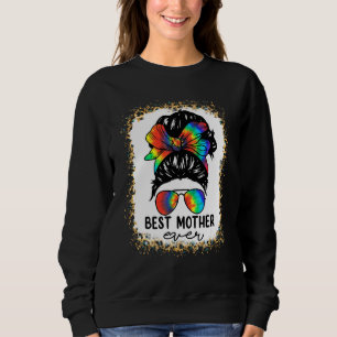 Camiseta Bleach Best Madre Tie Dye Sye Bun Hair Mot