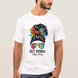 Camiseta Bleach Best Rayray Ever Tie Dye Messy Bun Hair Mot