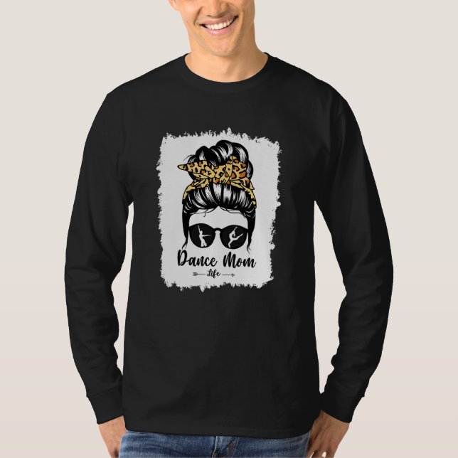 Camiseta Bleach Dance Mãe Sente Cabelo Freado Leopardo Danç (Frente)