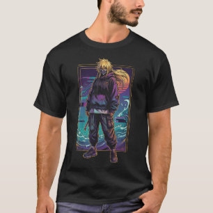 Camiseta Bleach Harribel Cabelo Loiro Máscara Hollow Restos