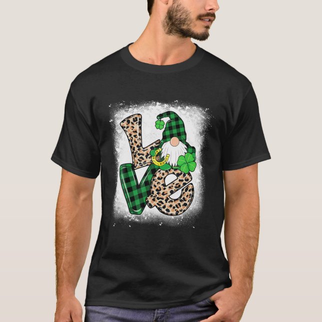 Camiseta Bleach LOVE Gnomos Leopard Buffalo Rua de Patrick (Frente)