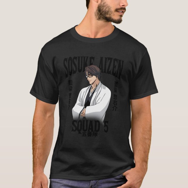 Camiseta Bleach Sosuke Aizen Squad 5 (Frente)