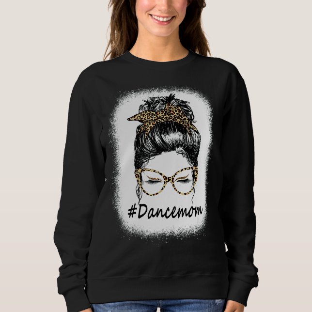 Camiseta Bleached Dance Mãe Leopardo Mensagem Mulheres (Frente)