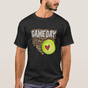 Camiseta Bleached Tennis Game Day Vibes Tee Leopard Tennis