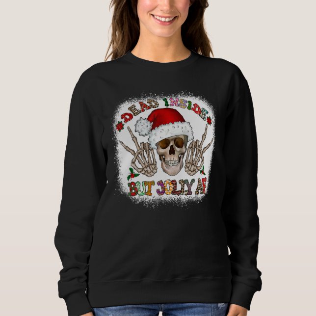 Camiseta Bleached When Your Dead Inside But It's Christmas  (Frente)