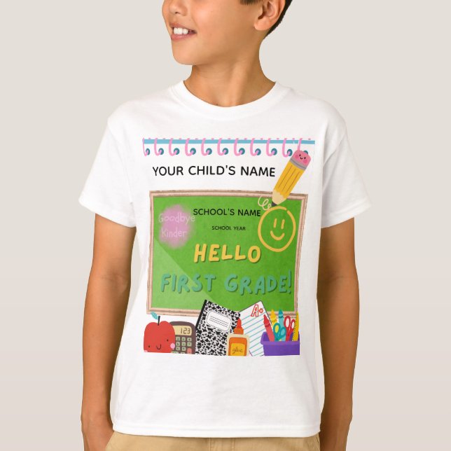 Camiseta BLEEGRAPICS: Olá Primeira Série! (Frente)