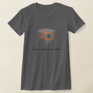 Camiseta Blender 3D Würfel