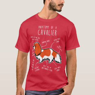 Camiseta Blenheim Cavalier King Charles Spaniel Dog Anatomi