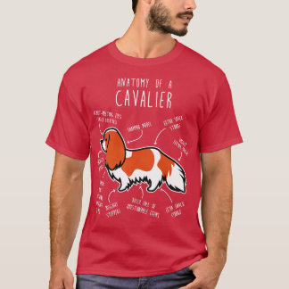 Camiseta Blenheim Cavalier King Charles Spaniel Dog Anatomi