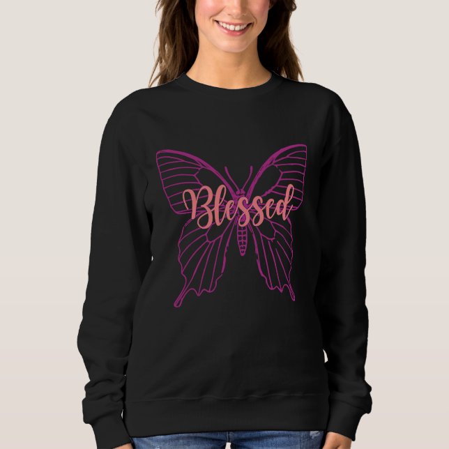 Camiseta Bless & Butterfly Express Love Faith Belief (Frente)