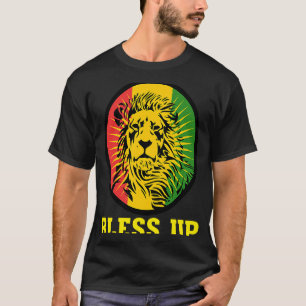 Camiseta Bless Up Reggae Lion Reggae Music Jah Love Rasta I