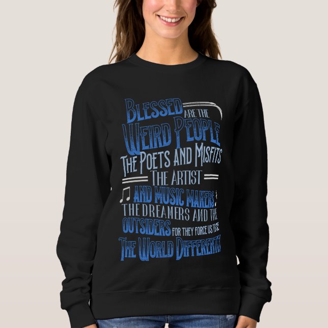 Camiseta Blessed Are The Weird People The Poets Artist (Frente)