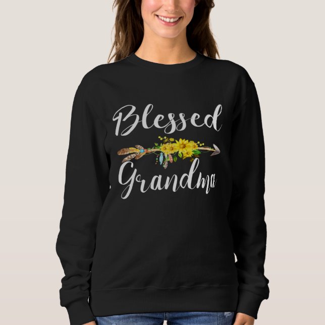 Camiseta Blessed Grandma  For Women Cute Mother s Day (Frente)