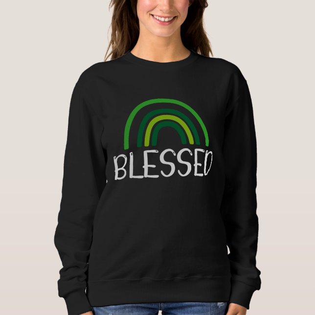 Camiseta Blessed Irish Saint Patrick's Day Paddy's Day Gree (Frente)