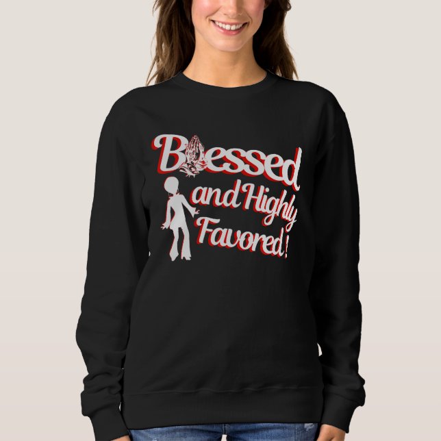 Camiseta Blessed Religious Faith Based Highly Inspirational (Frente)