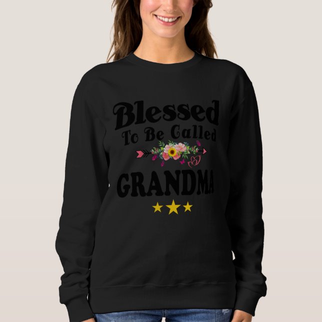 Camiseta Blessed To Be Called Grandma Cute Mother s Day Sun (Frente)