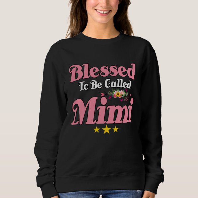 Camiseta Blessed To Be Called Mimi Cute Mother s Day Sunflo (Frente)