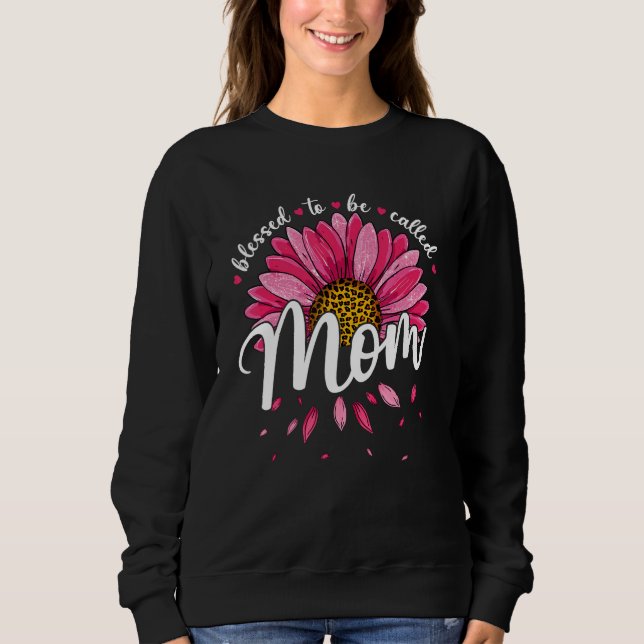 Camiseta Blessed To Be Called Mom Cute Girls Women Mothers  (Frente)