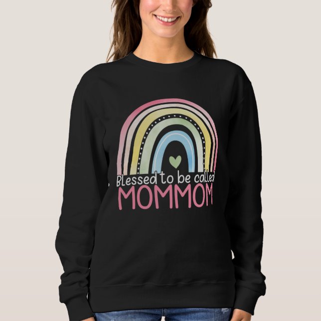 Camiseta Blessed To Be Called Mommom Rainbow Mother s Day B (Frente)