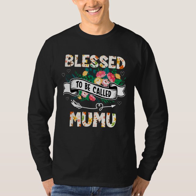 Camiseta Blessed To Be Called MuMu  Grandma Mother s Day Pa (Frente)