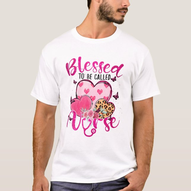 Camiseta Blessed To Be Called Nurse Heart (Frente)