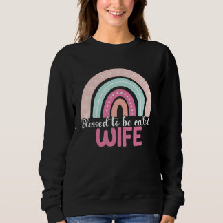 Camiseta Blessed To Be Called Wife Rainbow Mothers Day Mom 