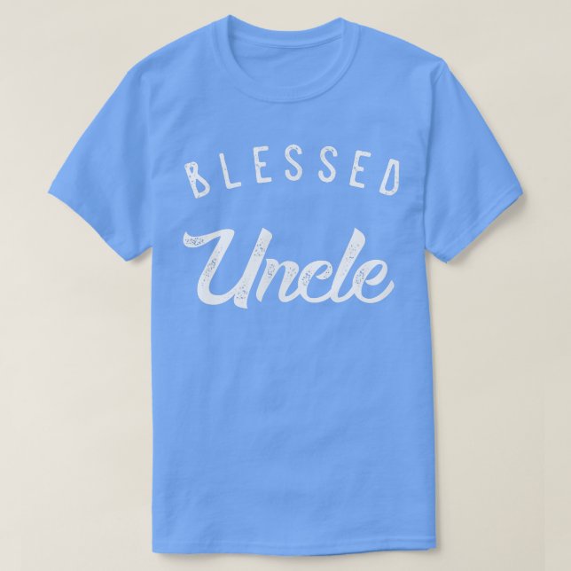Camiseta Blessed Uncle , Cute Birthday Gift  (Frente do Design)
