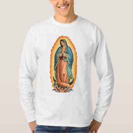 Camiseta Blessed Virgin of Guadalupe Men's Long Sleeve Tee